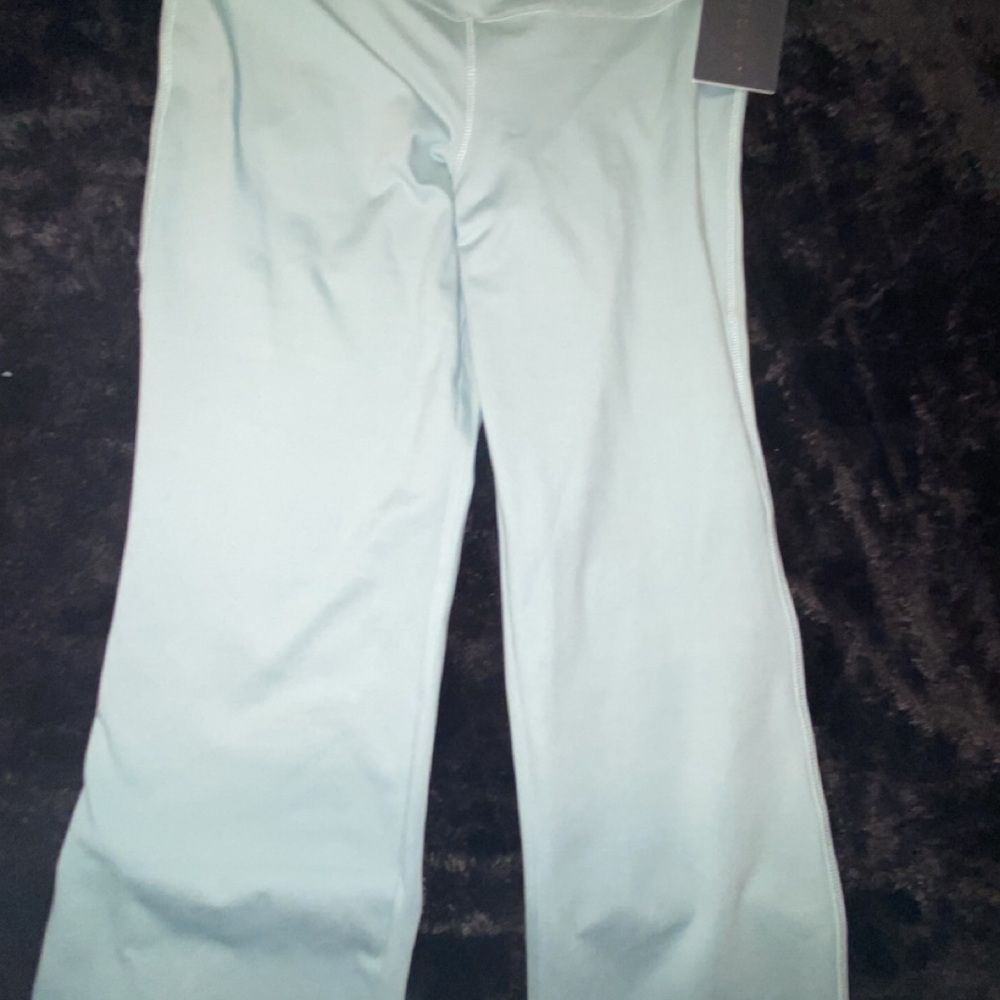 Danskin Soft Blue Supersculpt Flare Pants 31”inseam